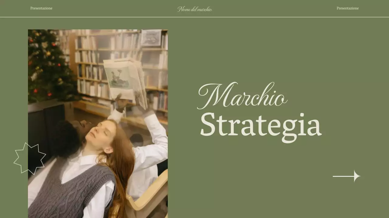 Strategia di marca aziendale per una donna elegante e verde