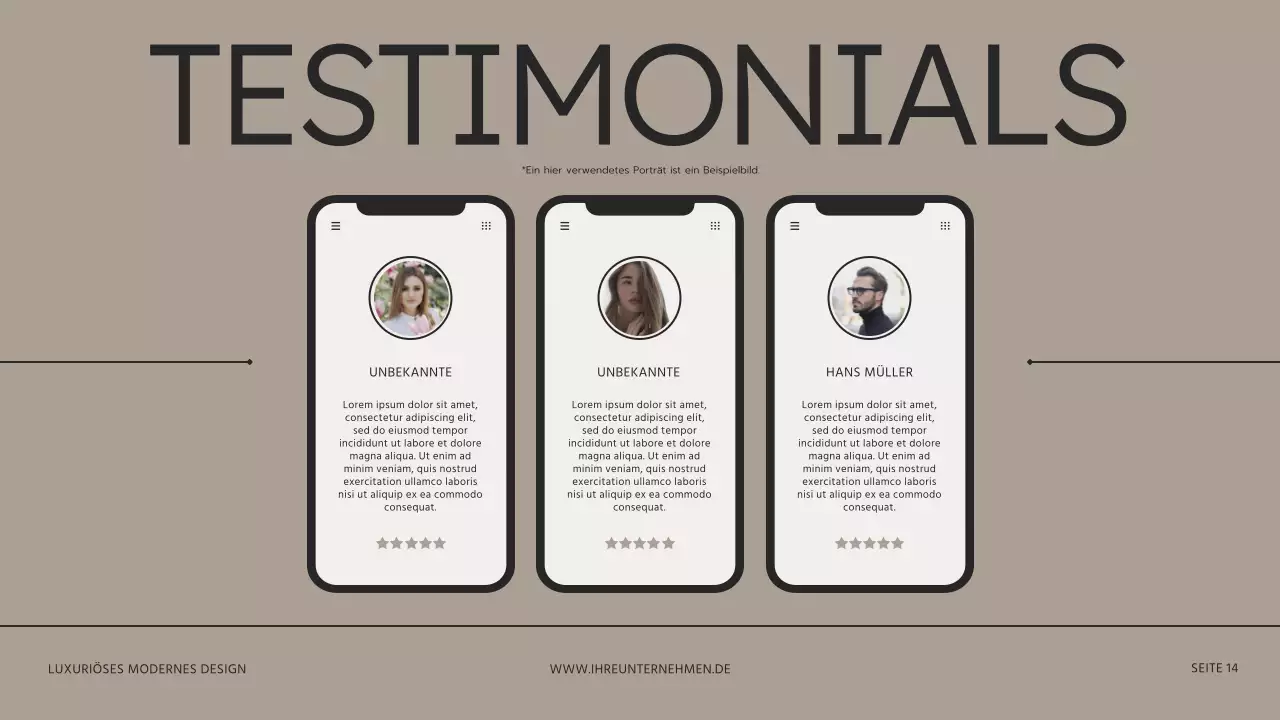 Beige Braun Moderne Innenarchitektur Studio Präsentation