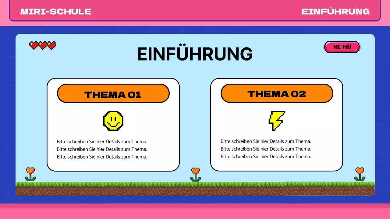 Rosa blau pop art retro pixel klasse material