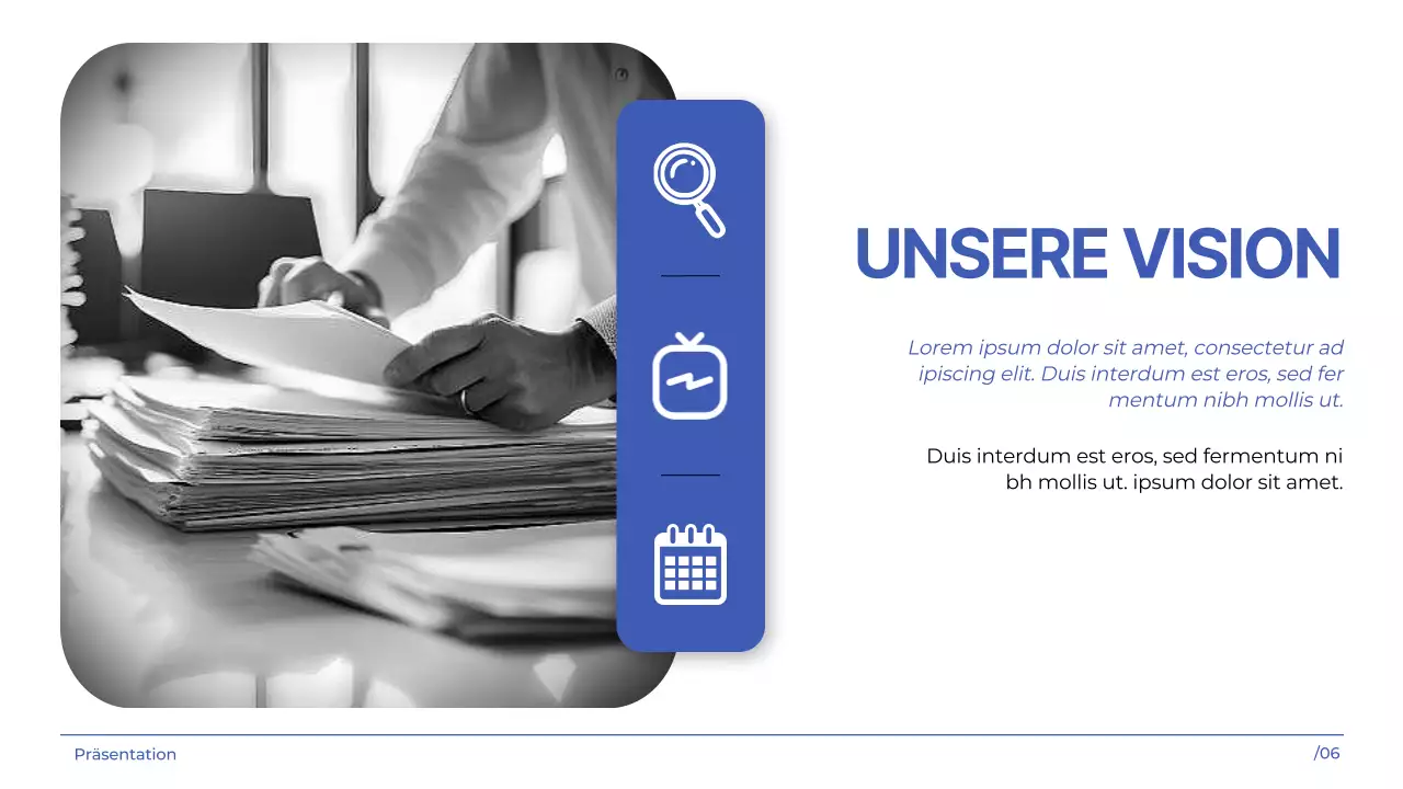 White indigo simple modern Marketing Agency Unternehmensvorstellung