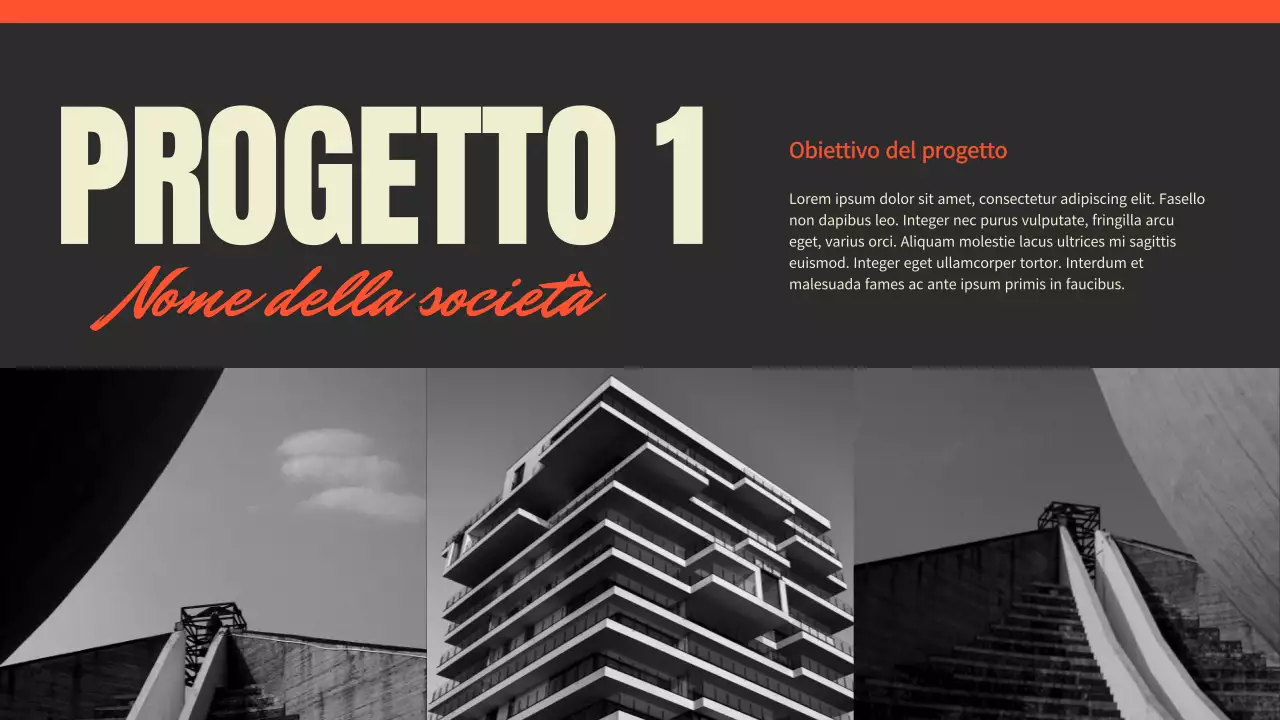 Presentazione del portafoglio del fotografo di tendenza in nero e rosso