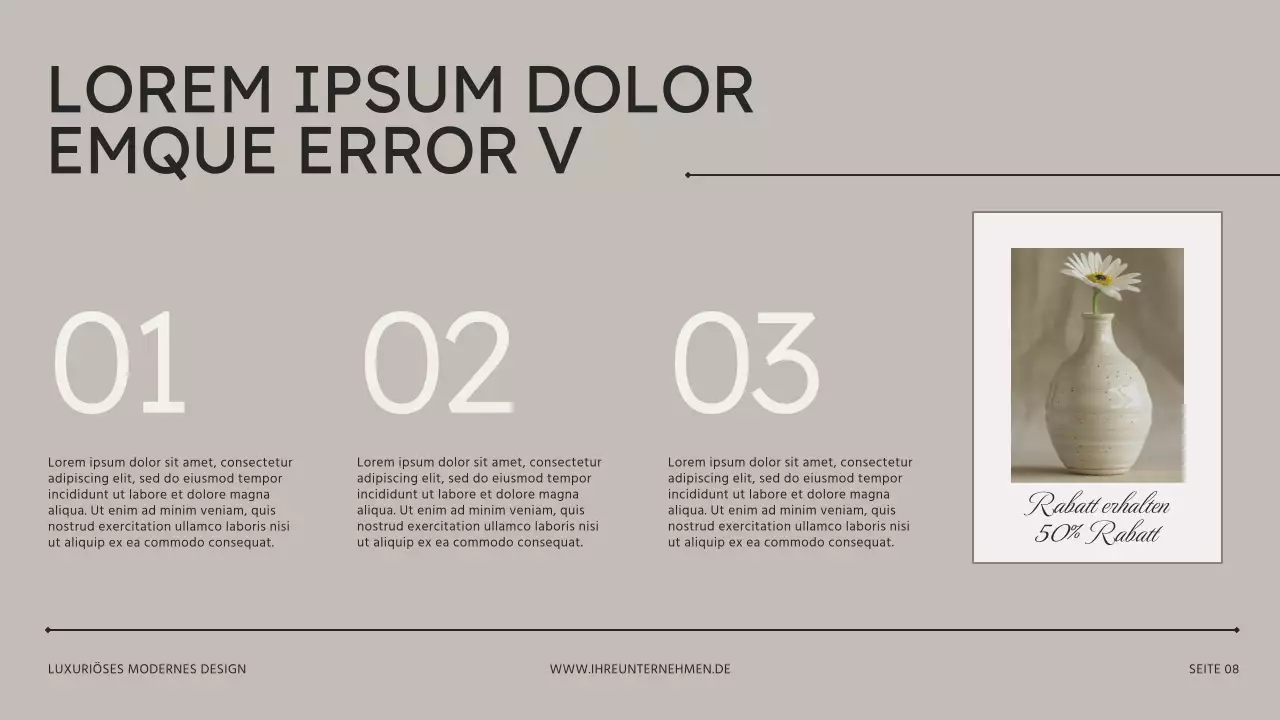 Beige Braun Moderne Innenarchitektur Studio Präsentation