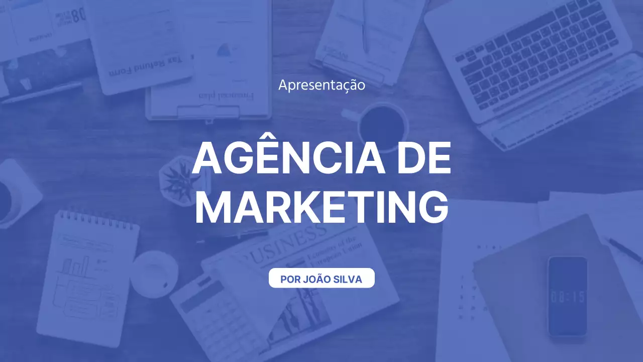 Apresentação da empresa White indigo simple modern Marketing Agency