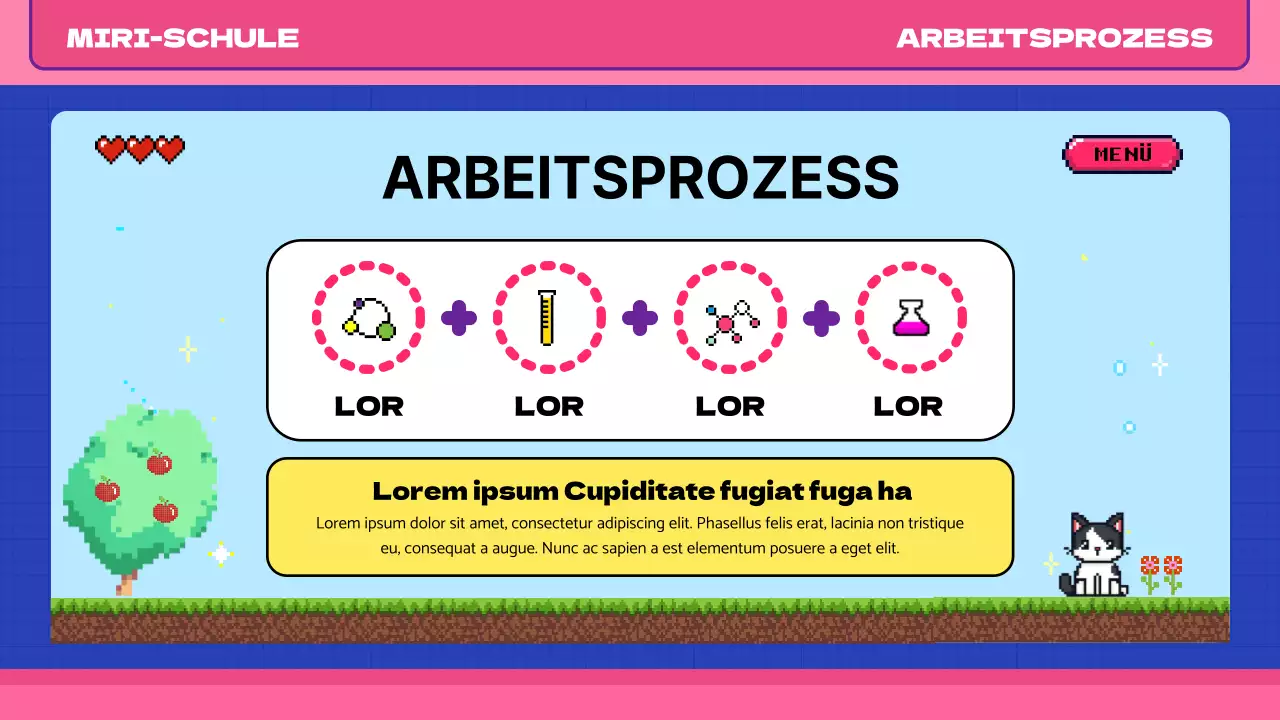 Rosa blau pop art retro pixel klasse material