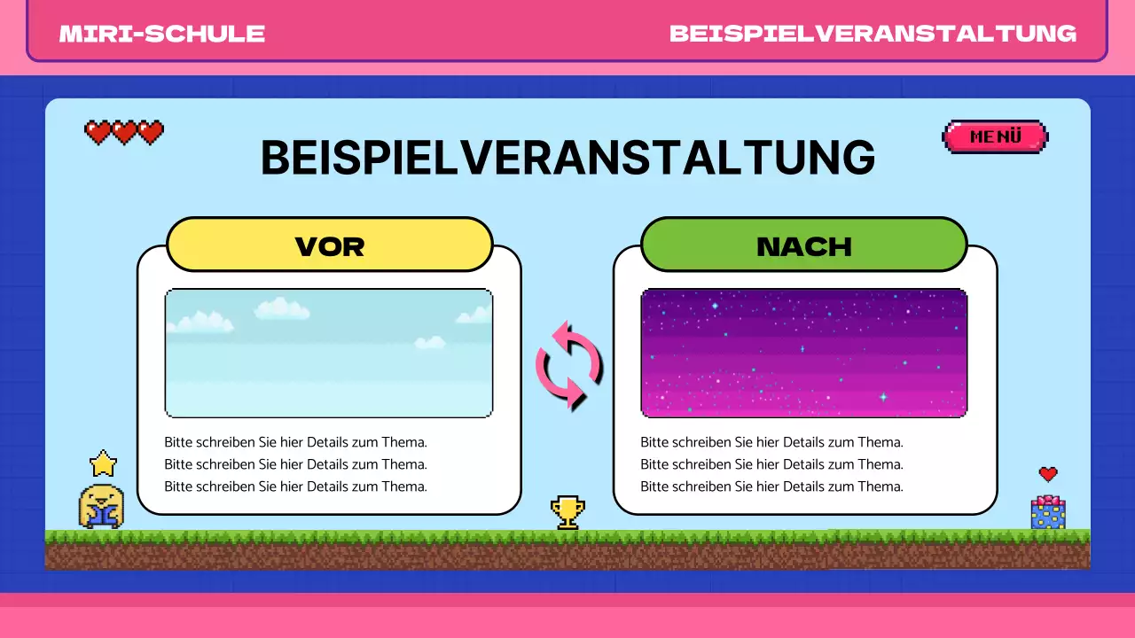 Rosa blau pop art retro pixel klasse material