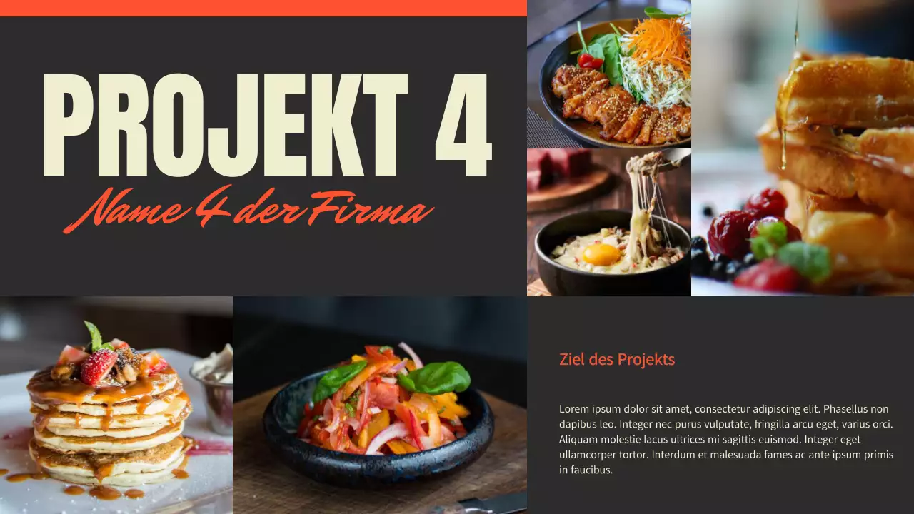 Schwarz und Rot Trend Fotograf Portfolio Präsentation