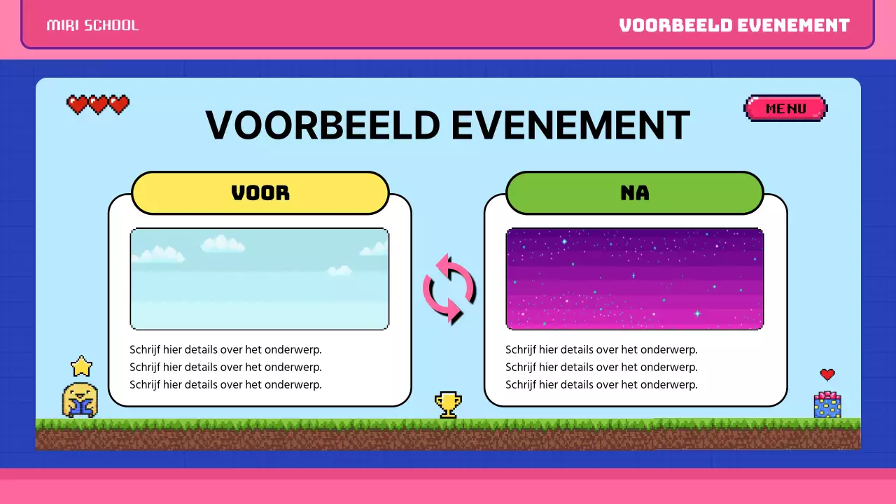 Roze blauw pop art retro pixel klasse materiaal