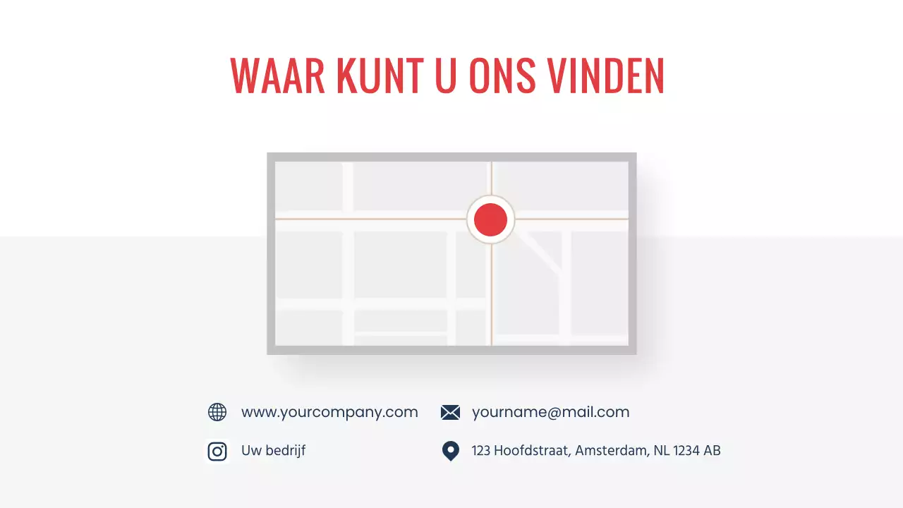 Navy Red moderne minimale Bike Shop bedrijfsintroductie