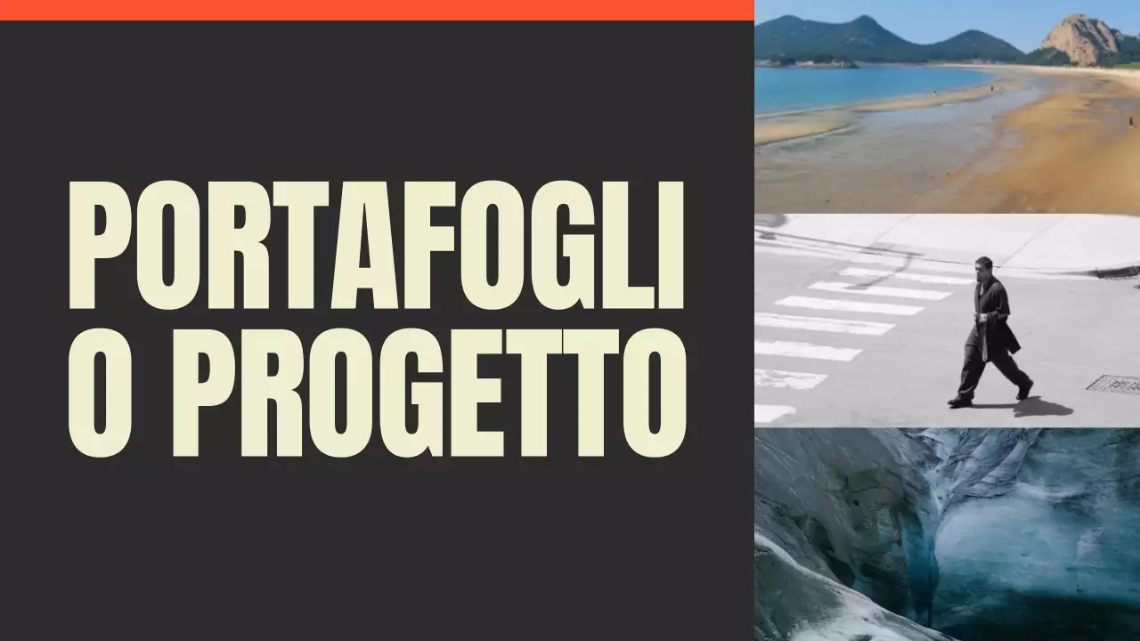 Presentazione del portafoglio del fotografo di tendenza in nero e rosso