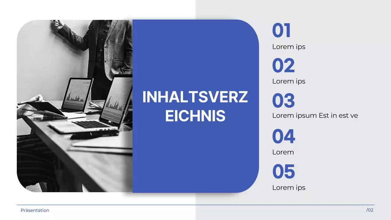 White indigo simple modern Marketing Agency Unternehmensvorstellung