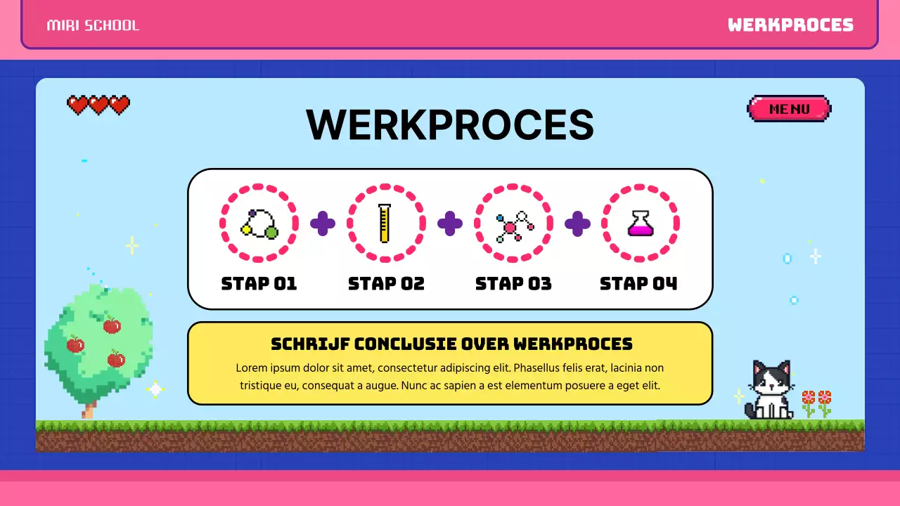 Roze blauw pop art retro pixel klasse materiaal