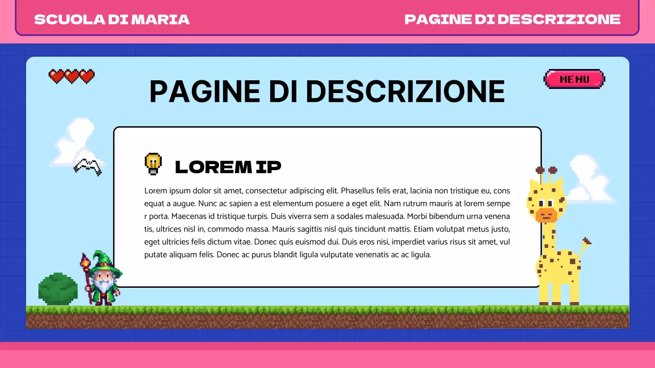 Rosa blu pop art retrò materiale di classe pixel