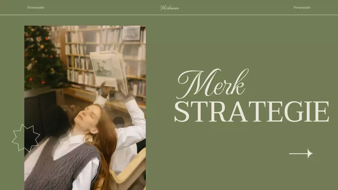 Groene elegante vrouw zakelijke merkstrategie