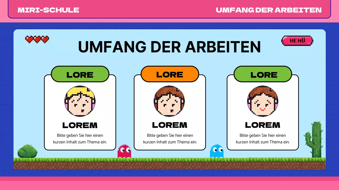 Rosa blau pop art retro pixel klasse material