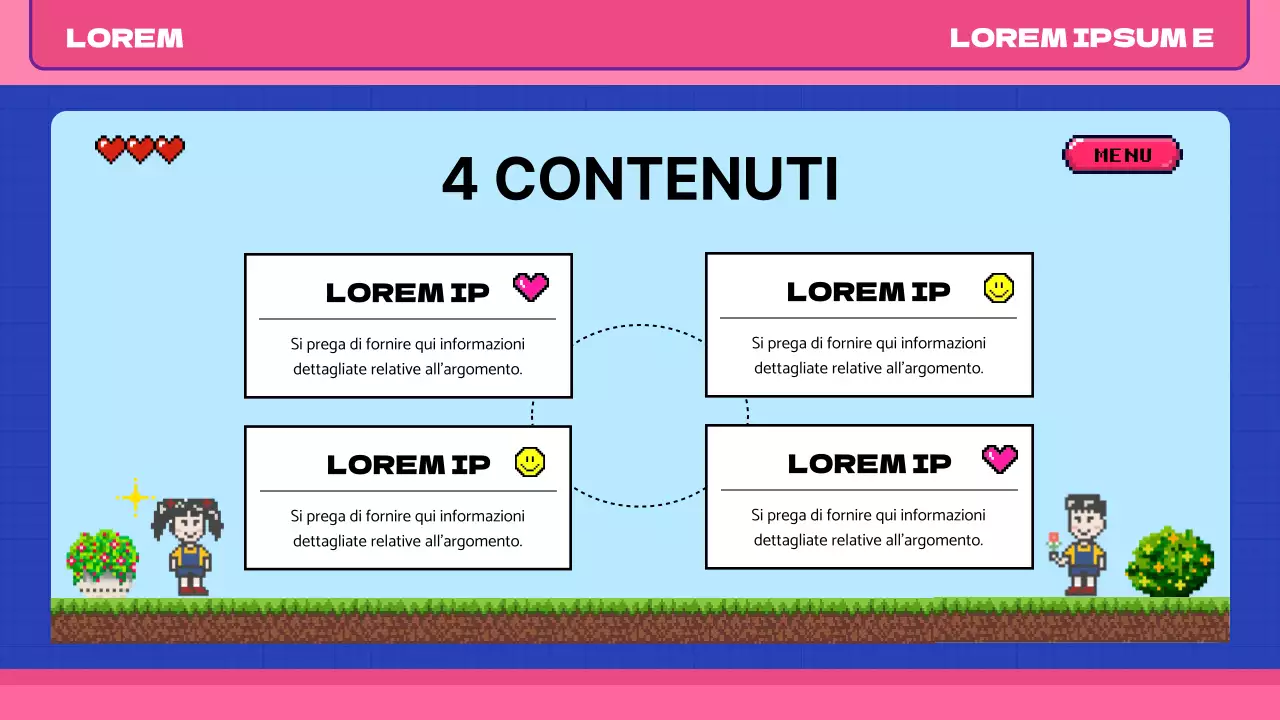 Rosa blu pop art retrò materiale di classe pixel