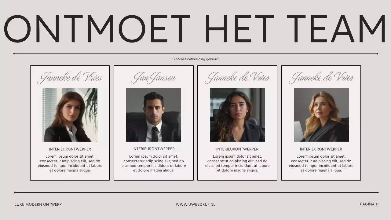 Beige Bruin Modern Interieur Ontwerp Studio Presentatie