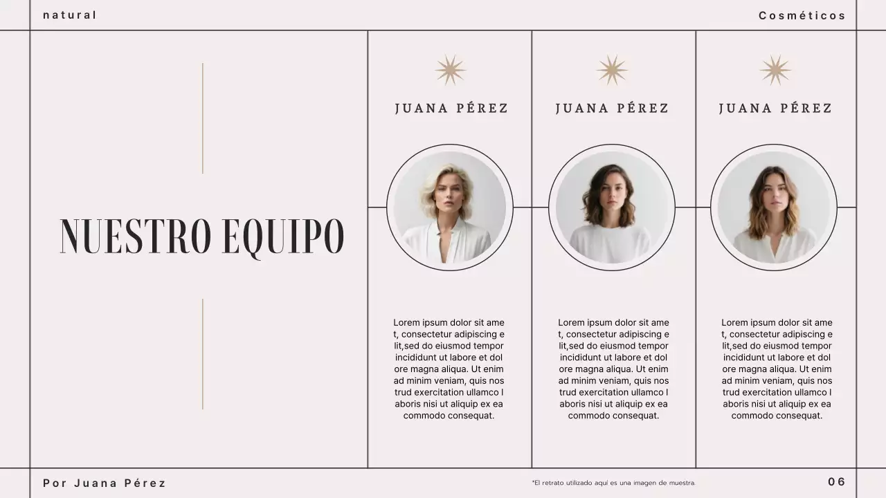 Presentación del Libro de Marca de Cosmética Moderna Marrón Beige