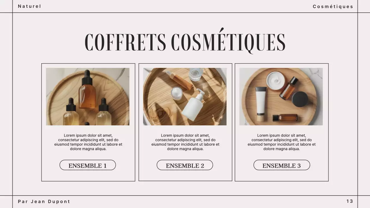 Beige Brown Modern Cosmetics Brand Book Presentation