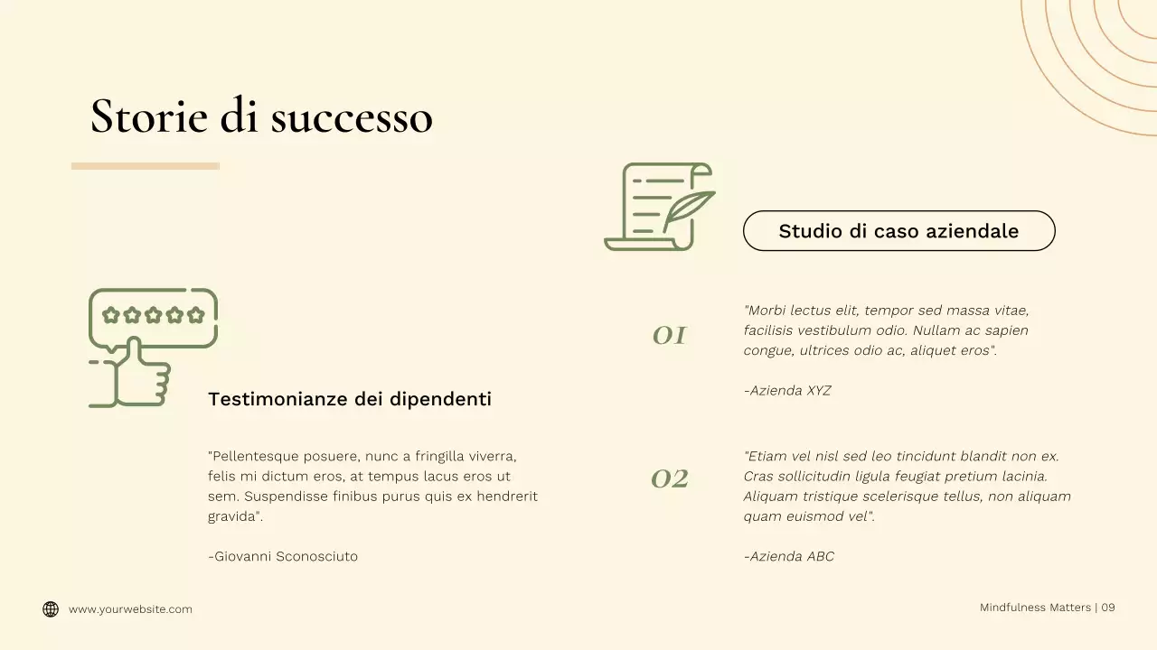 Benefici minimi dello yoga per la mindfulness Pubblicità verde