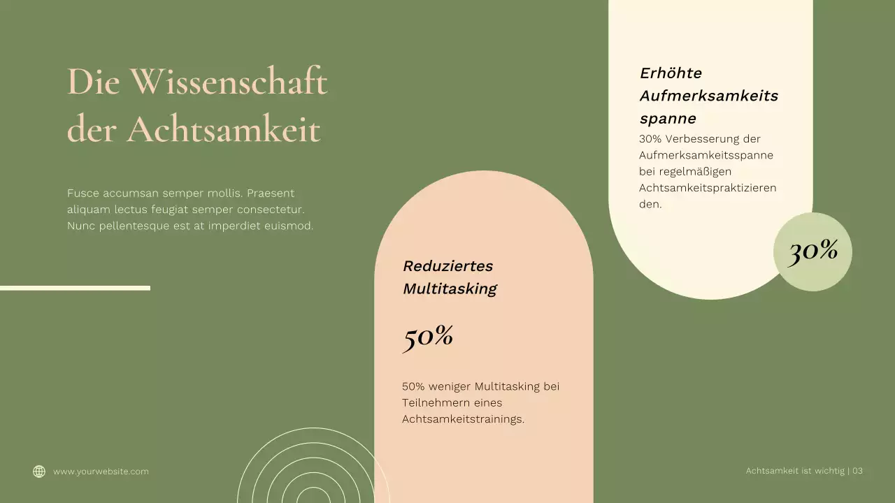 Green Minimal Benefits of Yoga für Achtsamkeit Werbung