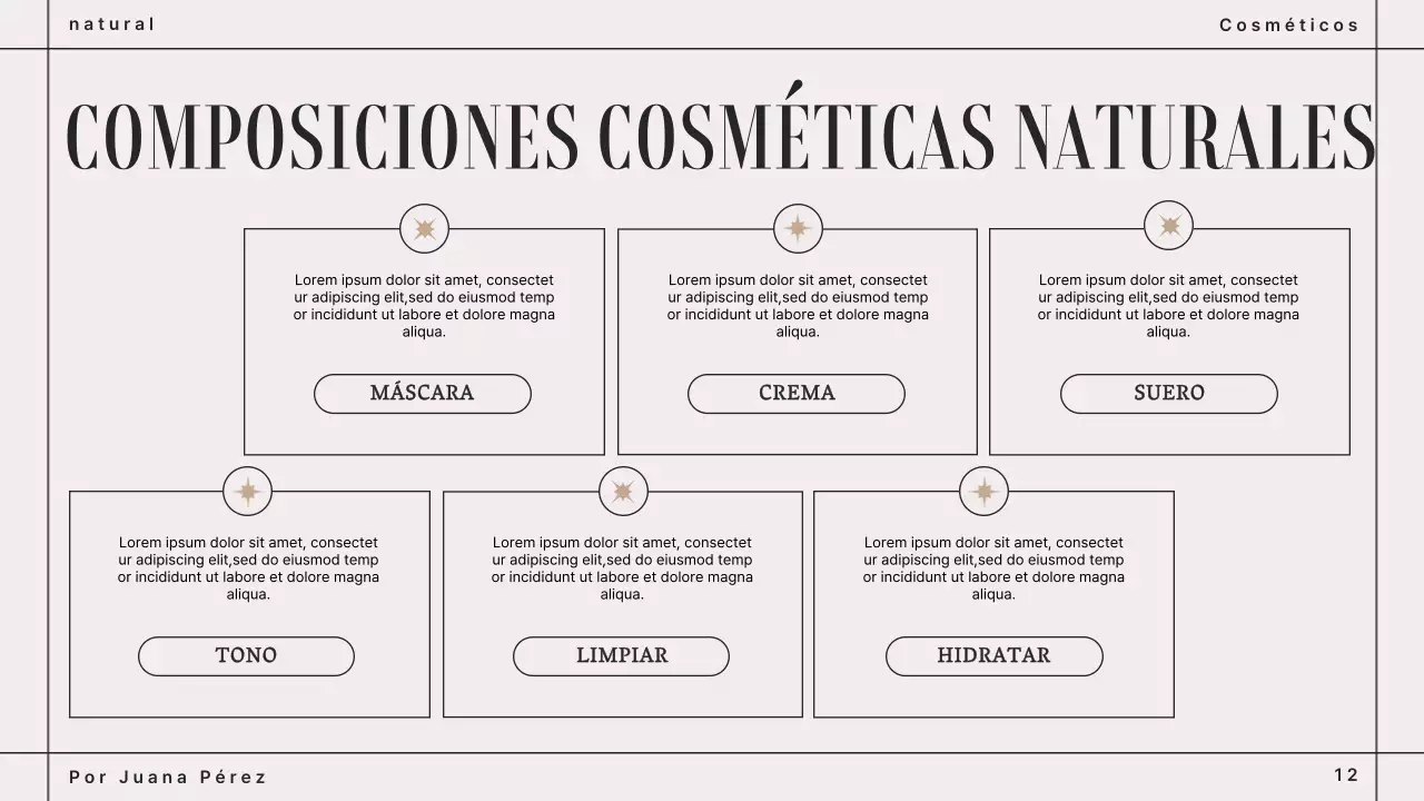 Presentación del Libro de Marca de Cosmética Moderna Marrón Beige