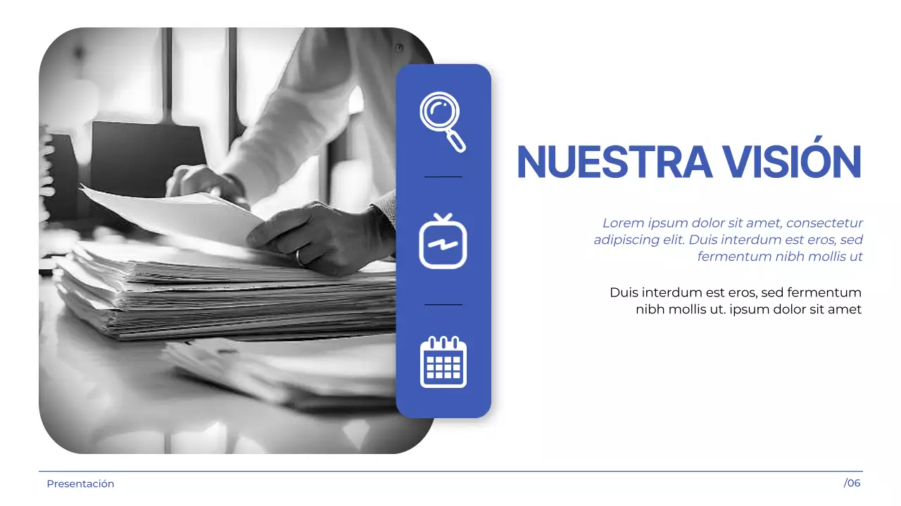 White indigo simple modern Marketing Agency company's introduction