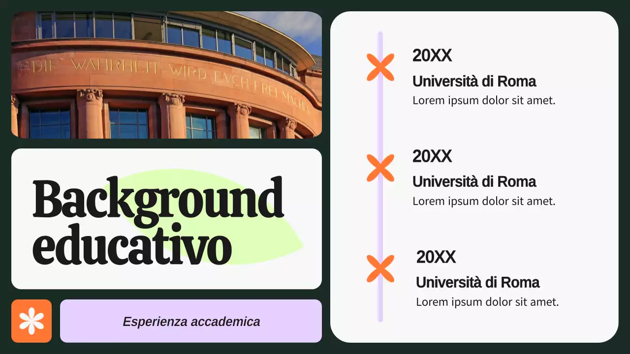 Portafoglio del designer grafico in grassetto verde e viola