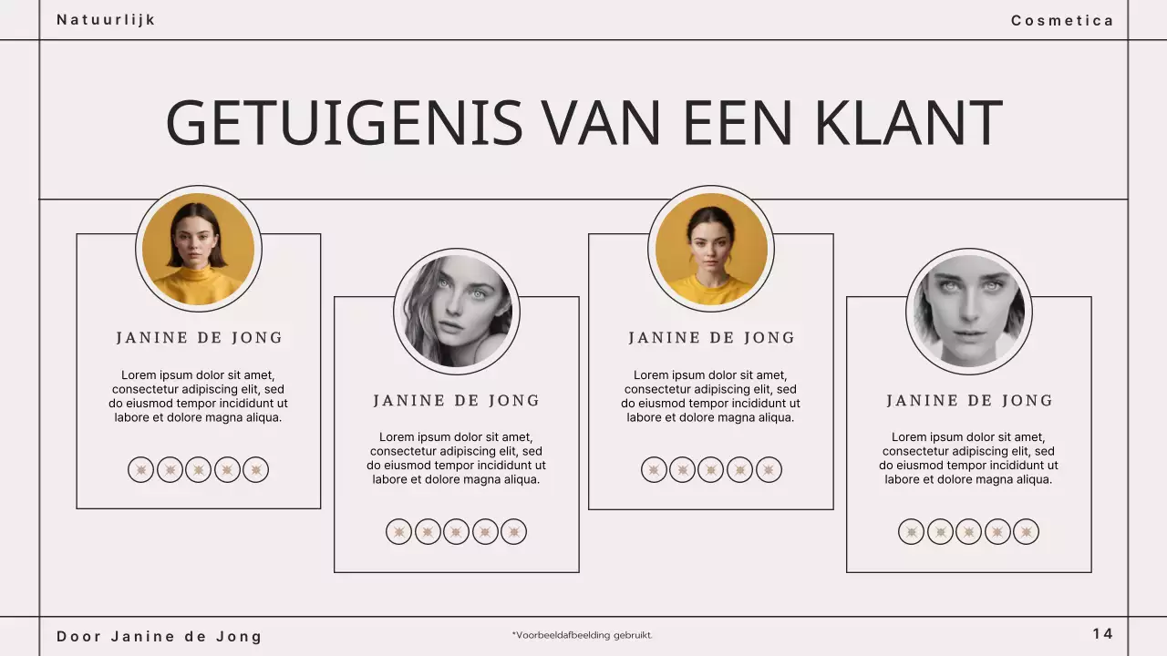 Beige Bruin Modern Cosmetica Merkenboek Presentatie