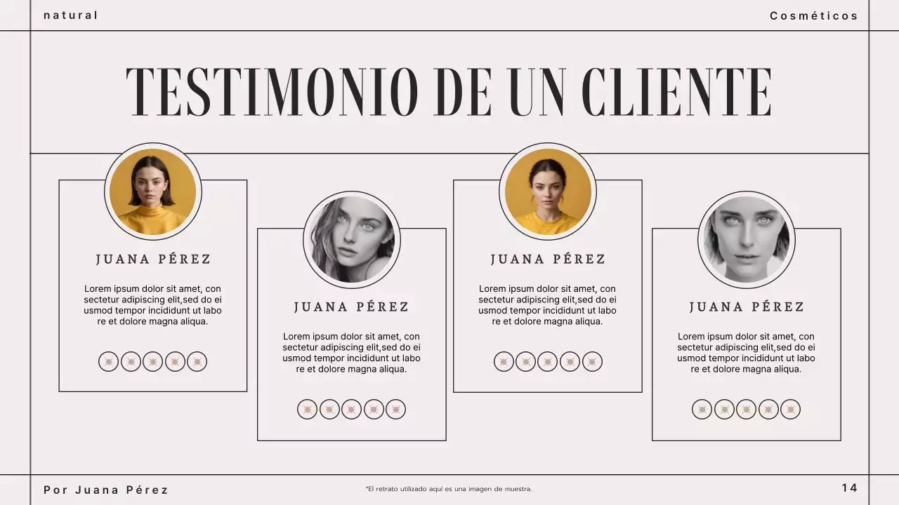 Presentación del Libro de Marca de Cosmética Moderna Marrón Beige