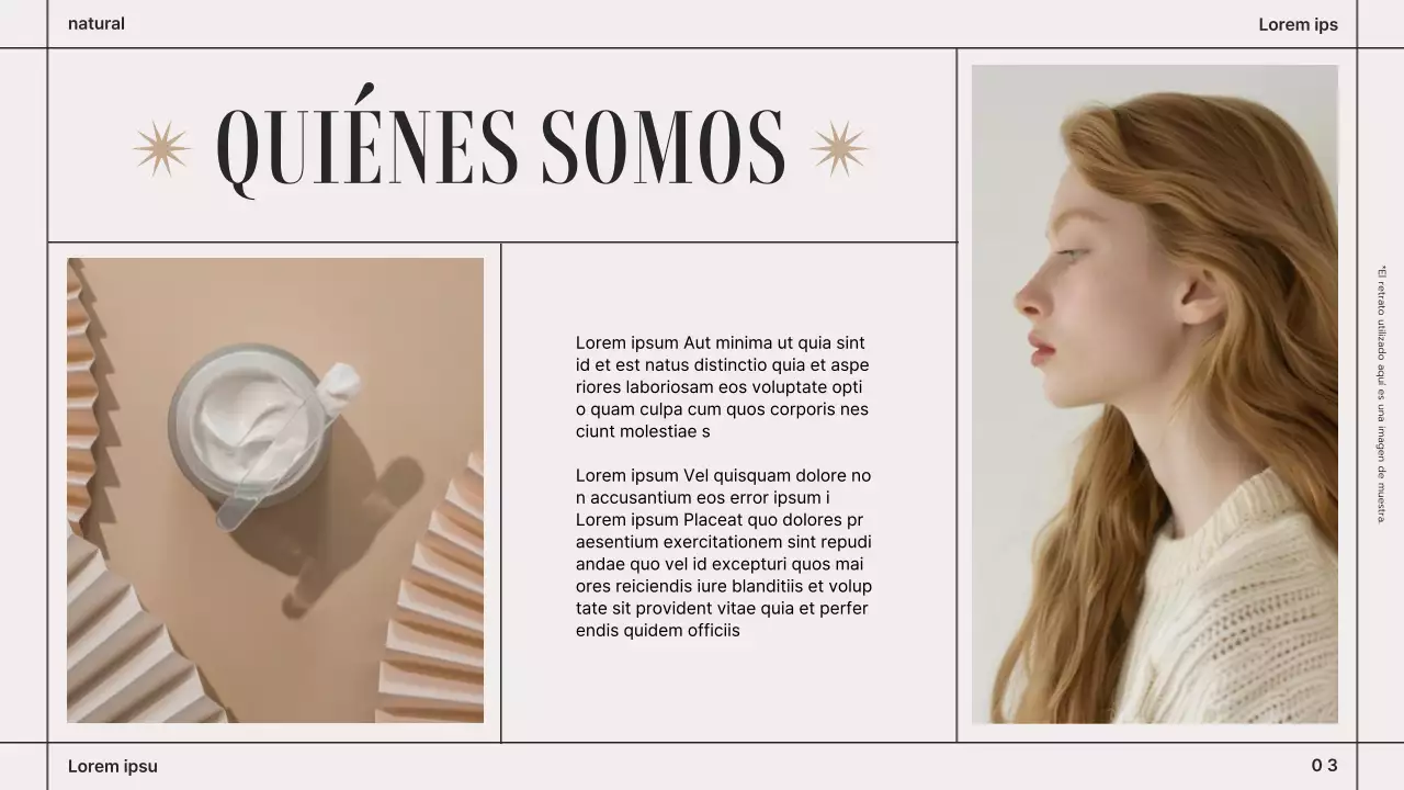 Presentación del Libro de Marca de Cosmética Moderna Marrón Beige