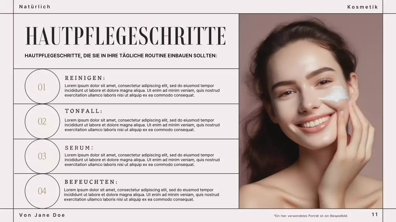 Beige Braun Modern Cosmetics Markenbuch Präsentation