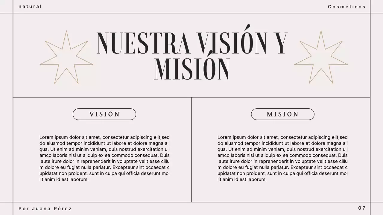 Presentación del Libro de Marca de Cosmética Moderna Marrón Beige