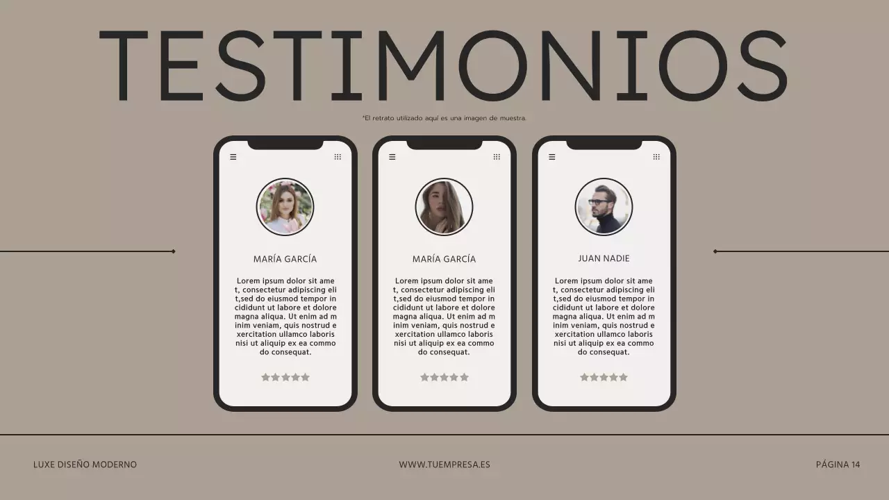 Beige Marrón Moderno Estudio de Interiorismo Presentación