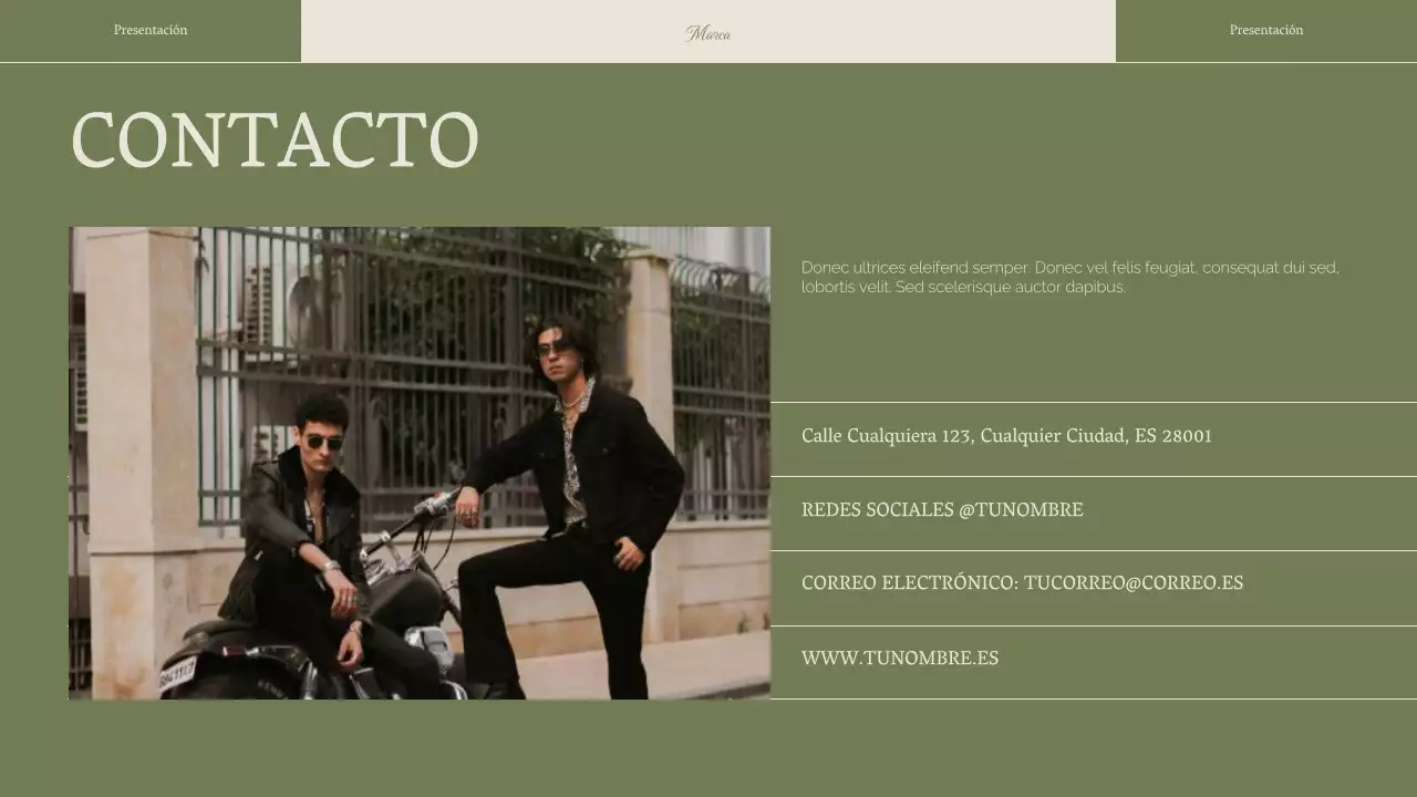 Verde mujer elegante estrategia de marca empresarial