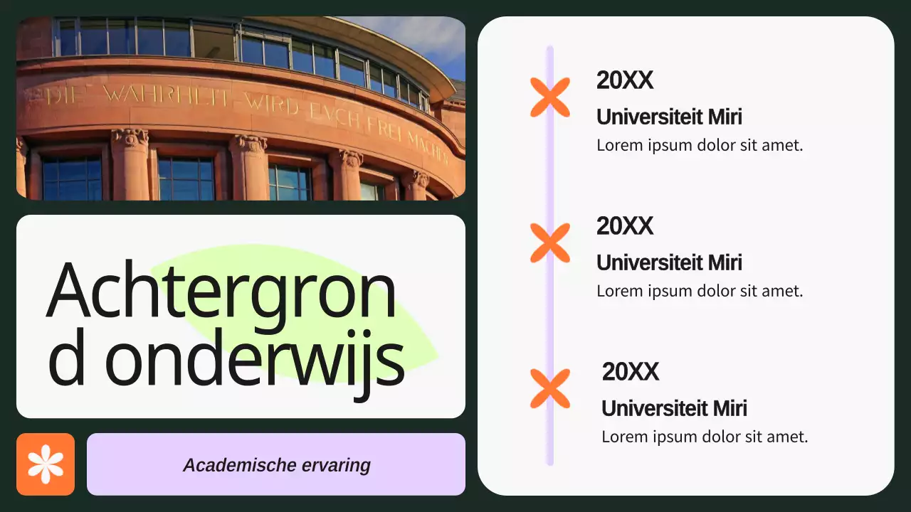 Groen en paars gedurfd grafisch ontwerper portfolio