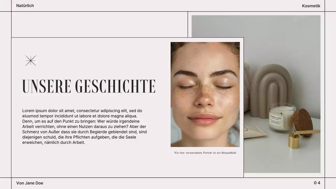 Beige Braun Modern Cosmetics Markenbuch Präsentation