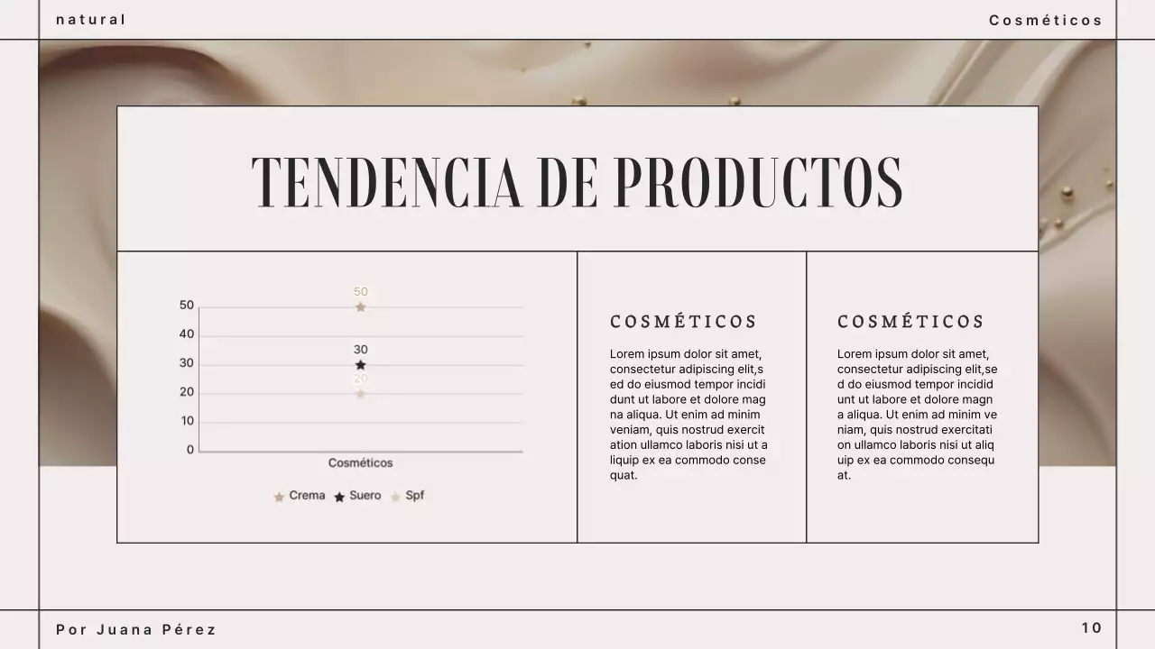 Presentación del Libro de Marca de Cosmética Moderna Marrón Beige