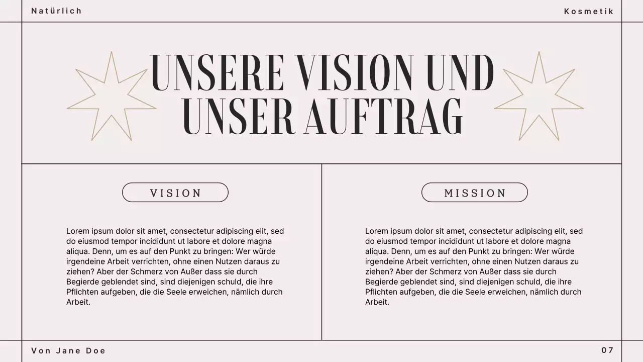 Beige Braun Modern Cosmetics Markenbuch Präsentation