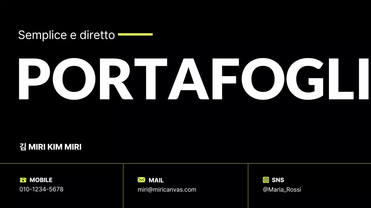 Portafoglio bio di tendenza in colori fluorescenti e nero