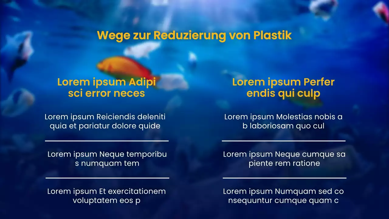 Marinegelb Natur Ozean Vortragsmaterial