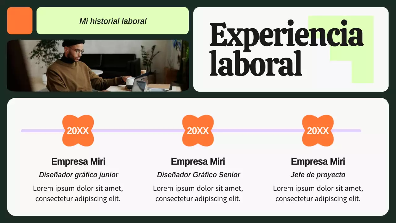 Verde y morado Cartera de diseñador gráfico