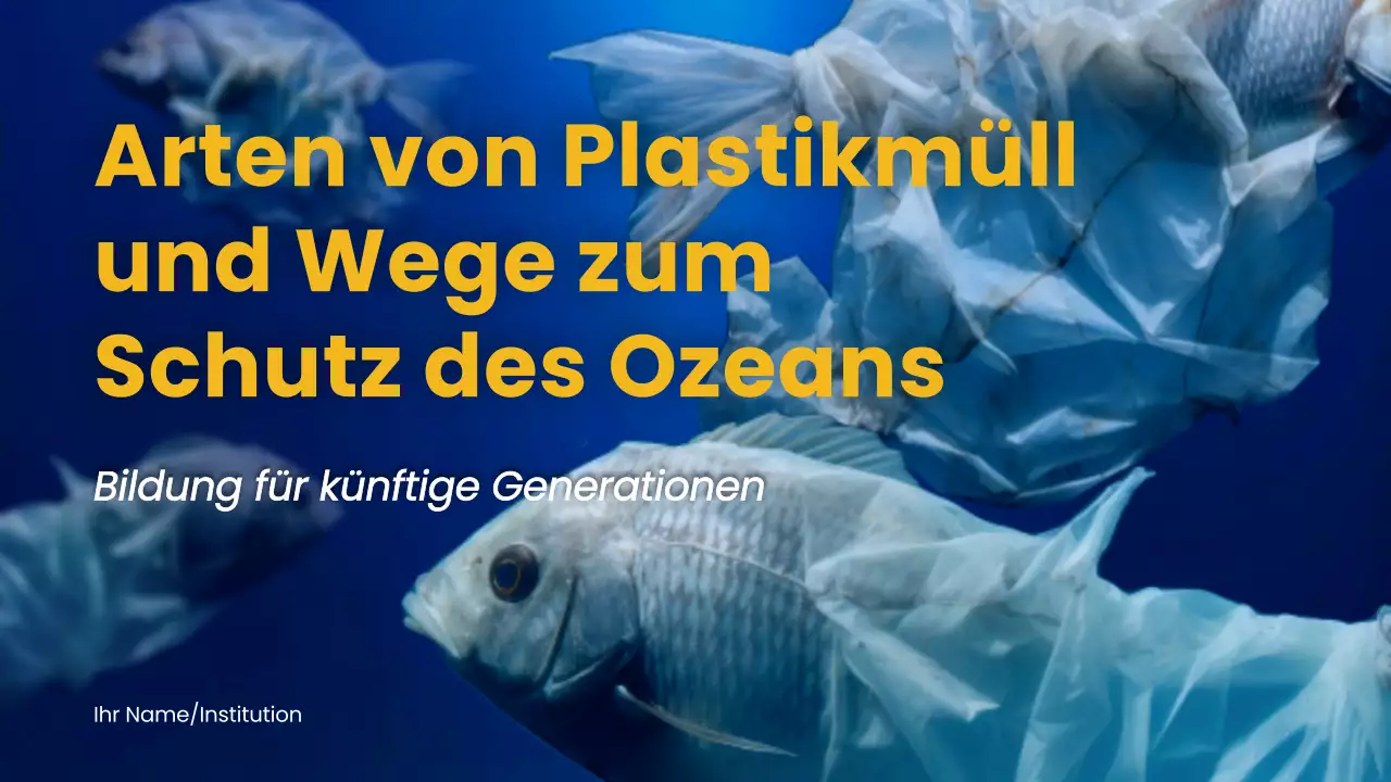 Marinegelb Natur Ozean Vortragsmaterial
