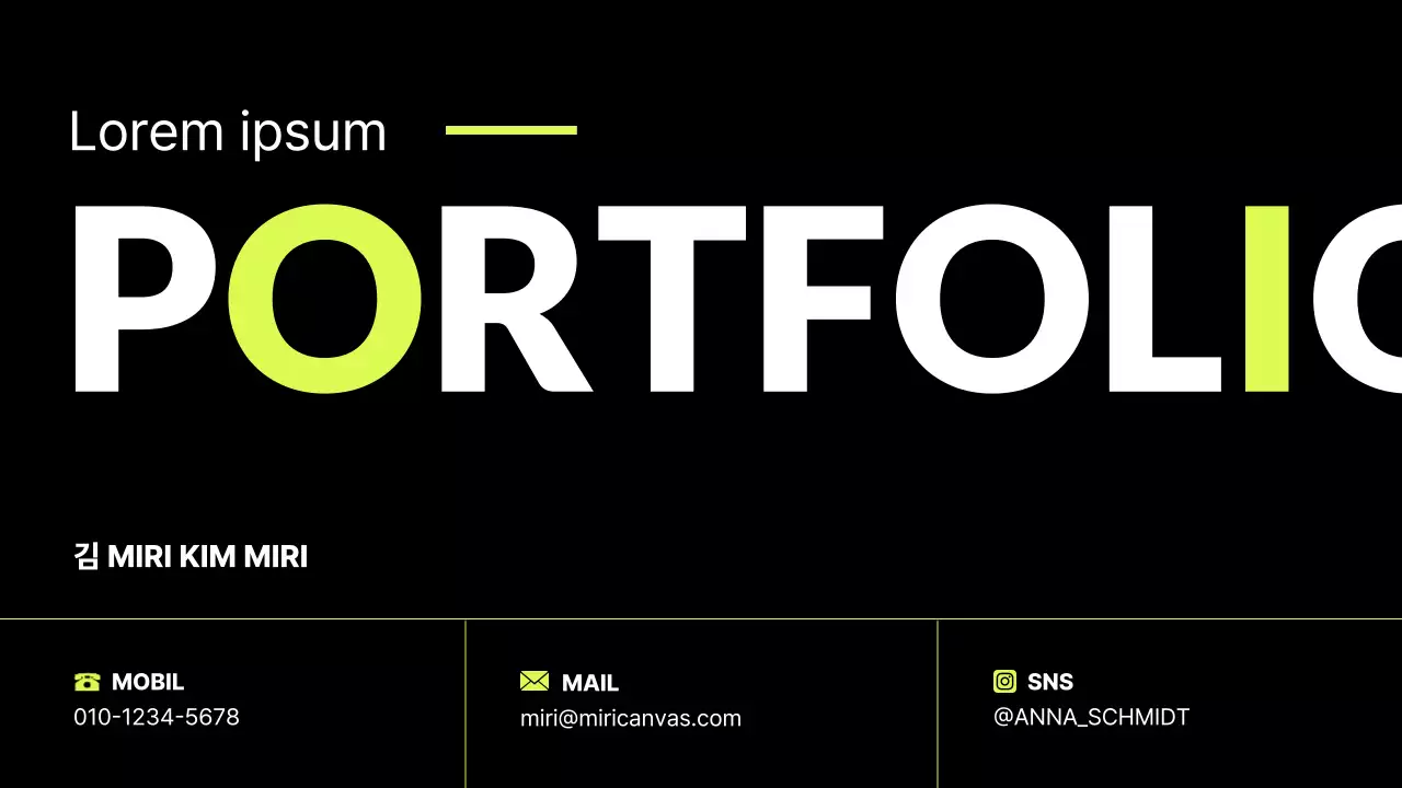 Trendige Bio-Mappe in fluoreszierenden Farben und Schwarz