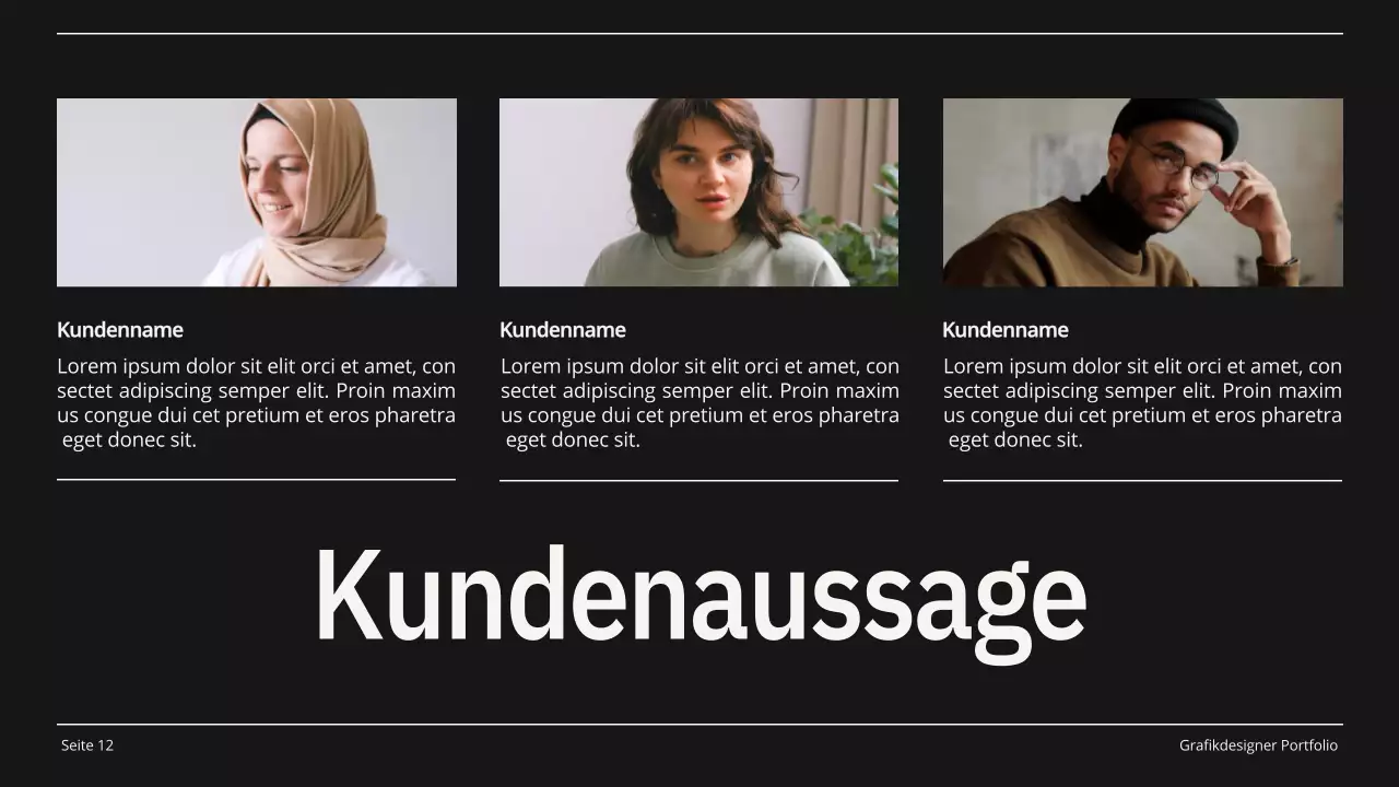 Beige und Schwarz Minimal Grafik Designer Portfolio