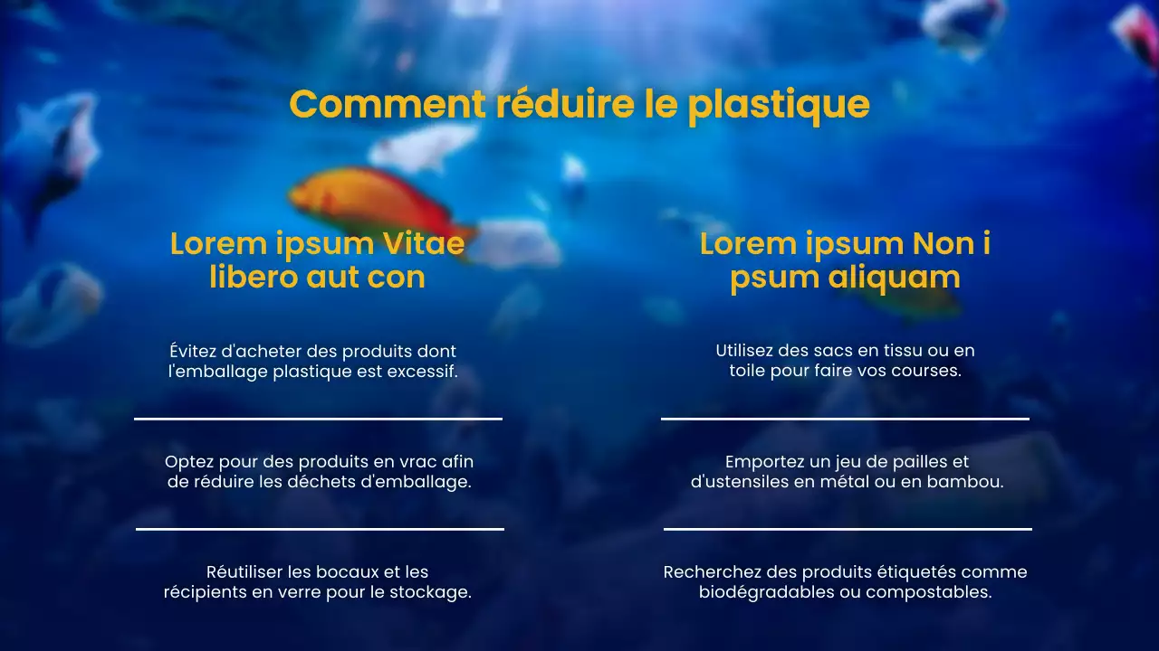 Navy Yellow Nature Ocean Lecture Material