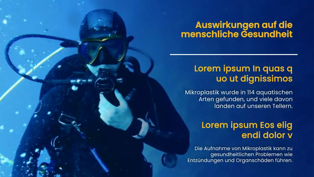 Marinegelb Natur Ozean Vortragsmaterial