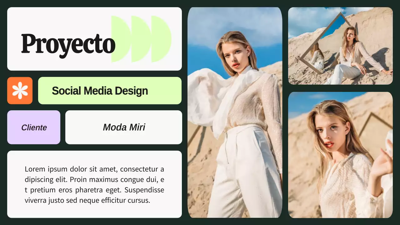 Verde y morado Cartera de diseñador gráfico