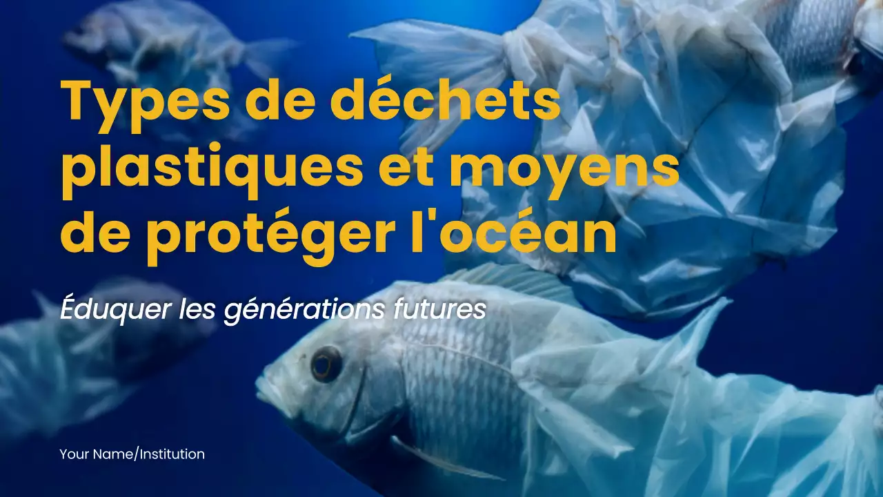 Navy Yellow Nature Ocean Lecture Material