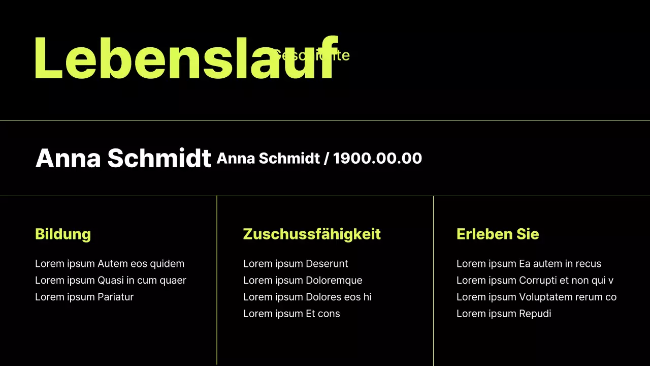 Trendige Bio-Mappe in fluoreszierenden Farben und Schwarz