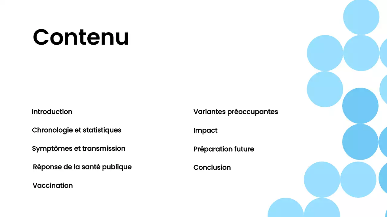 Matériel de conférence sur les pandémies modernes bleu blanc